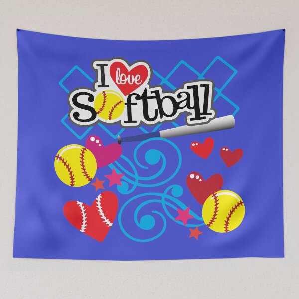Item preview, I Love Softball designed and sold by Warrior Veteran Clothing.