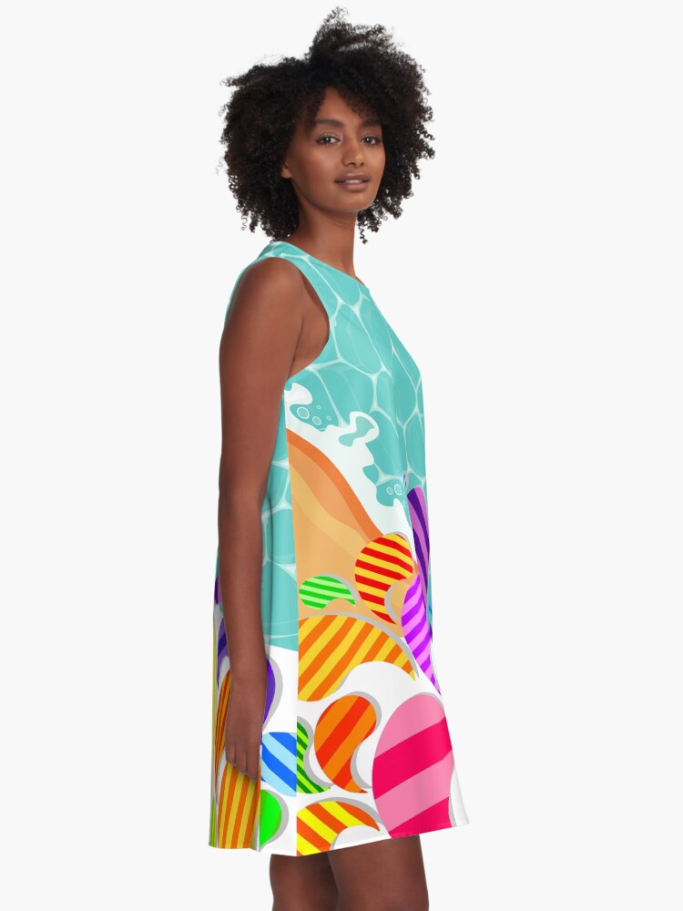 Thumbnail 2 of 4, A-Line Dress, TW2US Summer Beach designed and sold by tw2us.