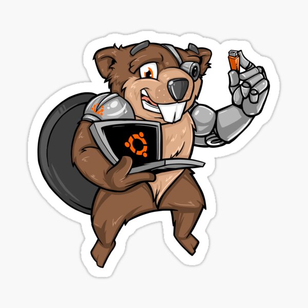 Bionic Beaver Sticker
