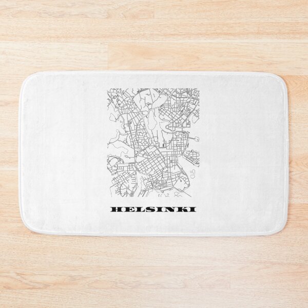 Item preview, Map of Helsinki Finland Scandinavian Minimalist Line Drawing  designed and sold by Designedbysm.