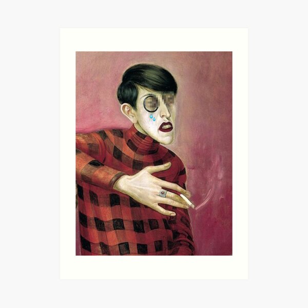 Portrait of the Journalist Sylvia von Harden (1926) {SAD ART} Art Print