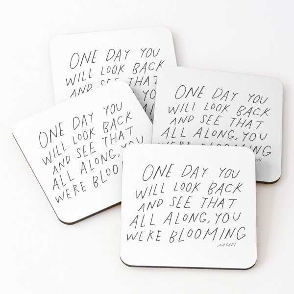 Item preview, One day you will look back and see that all along you were blooming - original Morgan Harper Nichols quote designed and sold by morgansgoods.