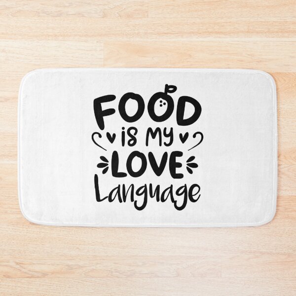 Item preview, La comida es mi lenguaje de amor (negro) designed and sold by FilipeFerreira.
