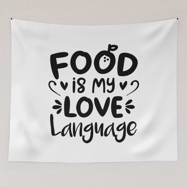 Item preview, Food Is My Love Language (Black) designed and sold by FilipeFerreira.