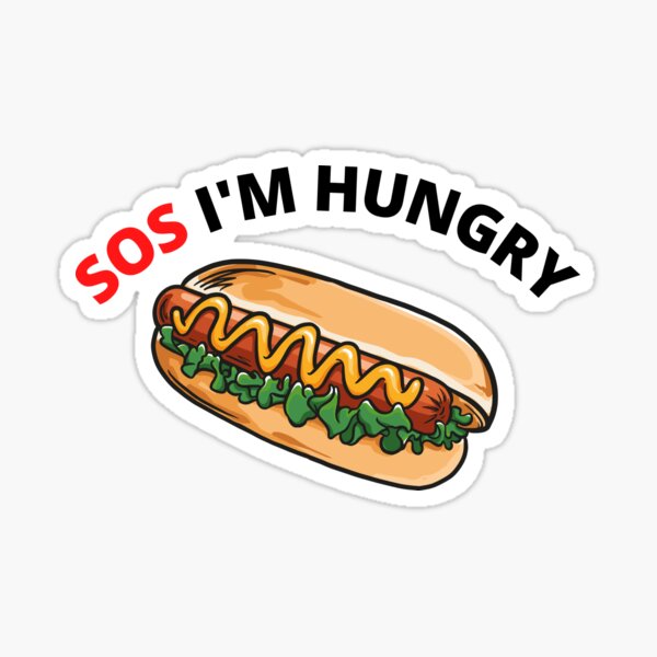 U-Bahn-Sandwich SOS Ich habe Hunger Sticker