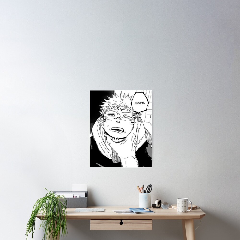 Sukuna Manga Panel Jujutsu Kaisen Poster By Aoidoi Redbubble 4220