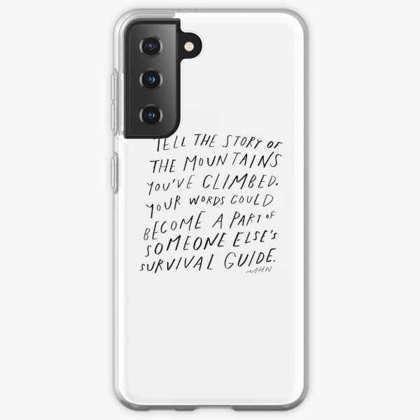 Your words could become a part of someone else's survival guide - original quote by Morgan Harper Nichols Samsung Galaxy Soft Case