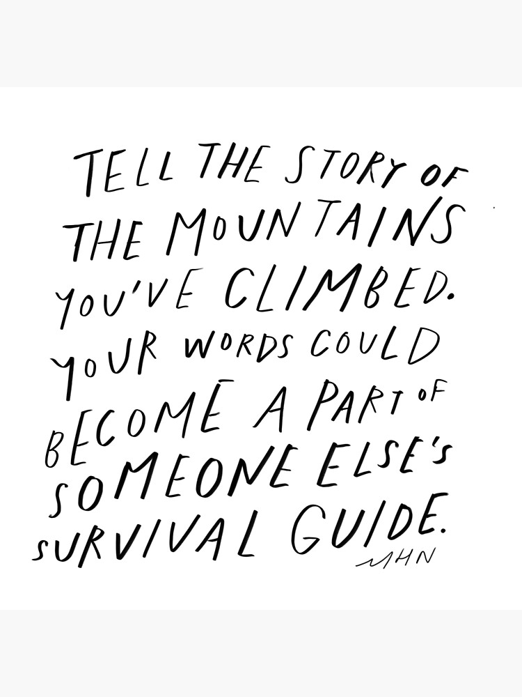 Thumbnail 2 of 2, Greeting Card, Your words could become a part of someone else's survival guide - original quote by Morgan Harper Nichols designed and sold by morgansgoods.