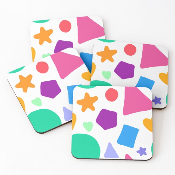 Item preview, Colourful Shapes Repeating Pattern designed and sold by believeluna.
