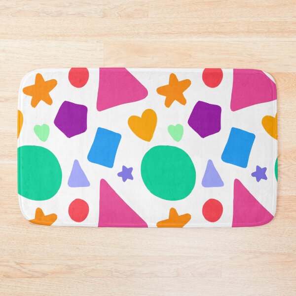 Item preview, Colourful Shapes Repeating Pattern designed and sold by believeluna.