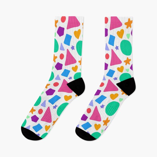 Item preview, Colourful Shapes Repeating Pattern designed and sold by believeluna.