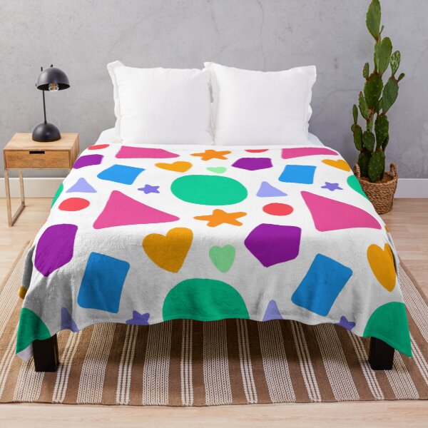 Item preview, Colourful Shapes Repeating Pattern designed and sold by believeluna.