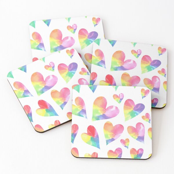 Item preview, Rainbow Pattern Pride  And Unicorn Style Hearts Design For Shirt Hood Leggins Tank! v4 designed and sold by SweetEnjoyable.