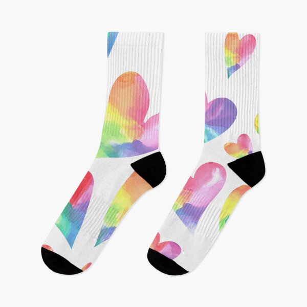 Item preview, Rainbow Pattern Pride  And Unicorn Style Hearts Design For Shirt Hood Leggins Tank! v4 designed and sold by SweetEnjoyable.