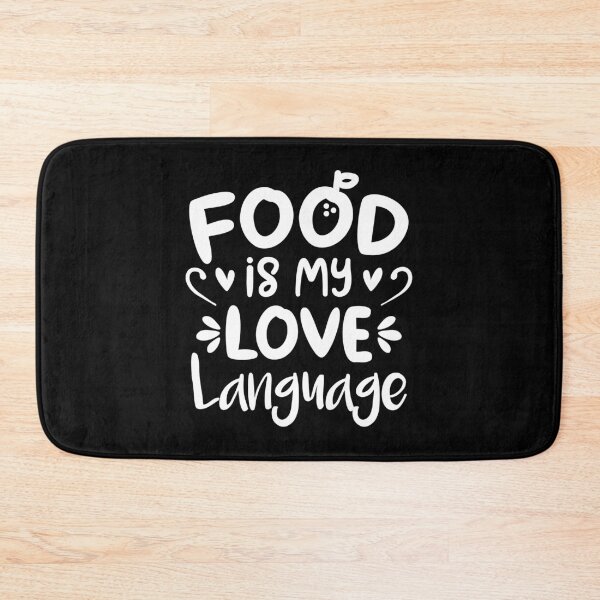 Item preview, La comida es mi lenguaje del amor (Black BG) designed and sold by FilipeFerreira.