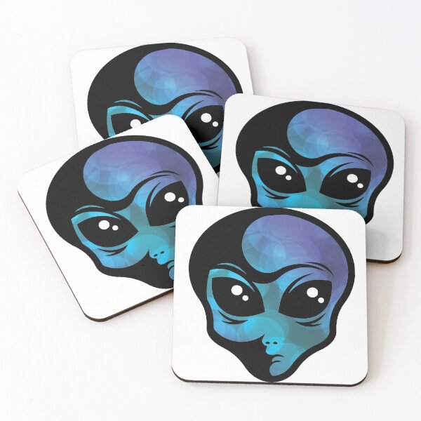 Item preview, Blue Orbed Alien Head designed and sold by BuzzySpaceBee.
