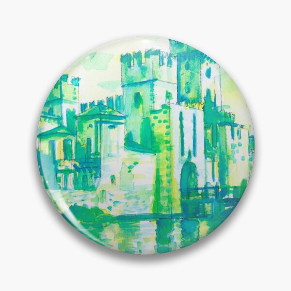 Item preview, SCALIGERO CASTLE in SIRMIONE - watercolor painting designed and sold by lautir.