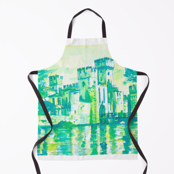 Item preview, SCALIGERO CASTLE in SIRMIONE - watercolor painting designed and sold by lautir.