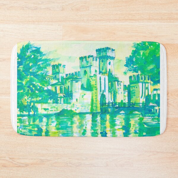Item preview, SCALIGERO CASTLE in SIRMIONE - watercolor painting designed and sold by lautir.