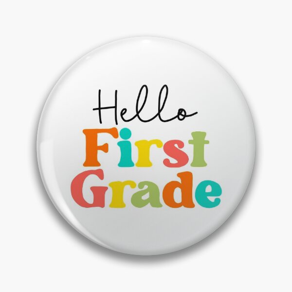 Item preview, hello first grade bright colors designed and sold by AndrewMarieD.