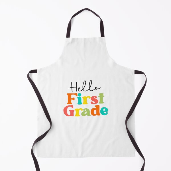 Item preview, hello first grade bright colors designed and sold by AndrewMarieD.