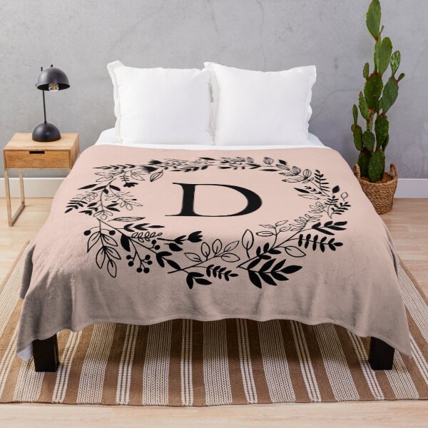 Item preview, Letter D with Floral Wreath - Initial D - Monogram Art designed and sold by thelustrous.