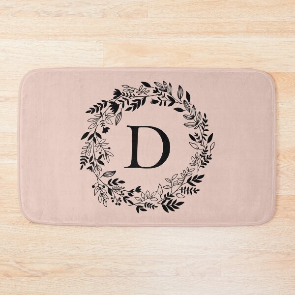 Item preview, Letter D with Floral Wreath - Initial D - Monogram Art designed and sold by thelustrous.