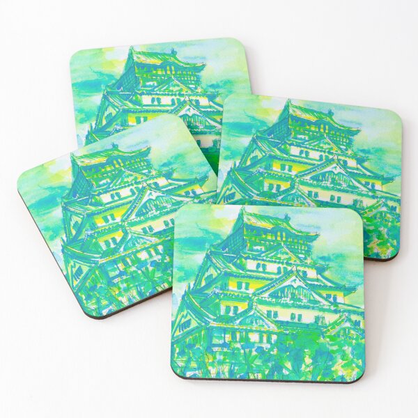 Item preview, OSAKA CASTLE - watercolor painting designed and sold by lautir.
