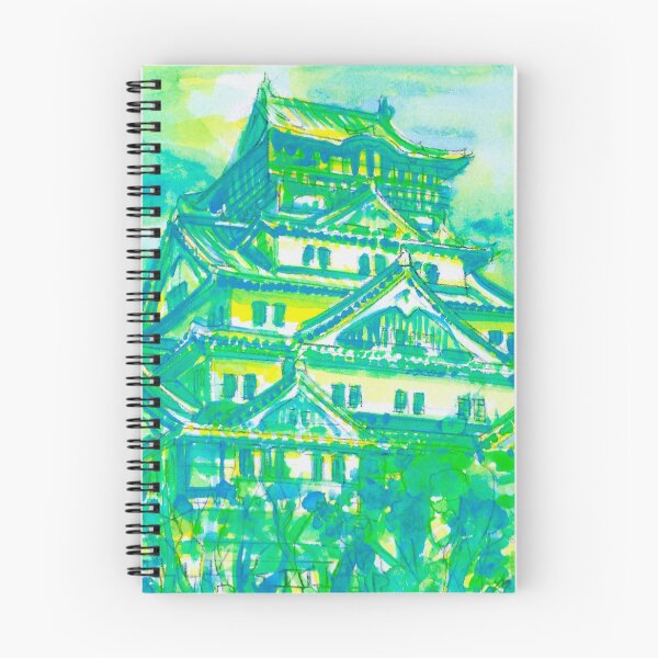 Item preview, OSAKA CASTLE - watercolor painting designed and sold by lautir.