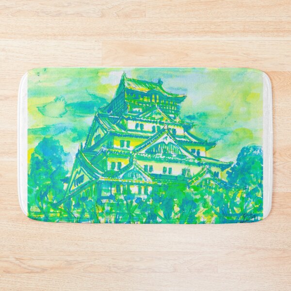 Item preview, OSAKA CASTLE - watercolor painting designed and sold by lautir.