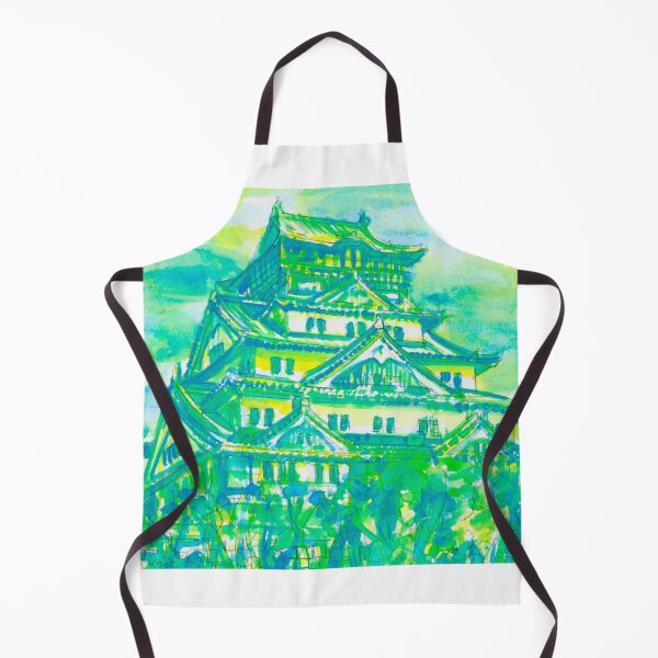 Item preview, OSAKA CASTLE - watercolor painting designed and sold by lautir.