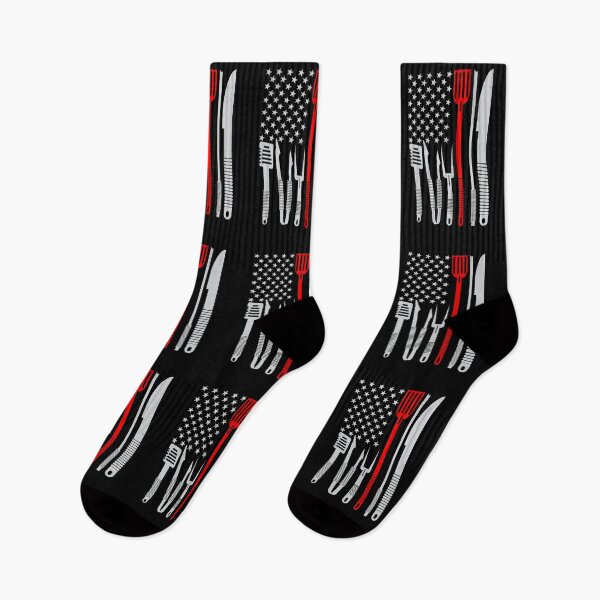 Item preview, BBQ Smoker Chef Cooking American Flag designed and sold by Apoorv Choudhary.