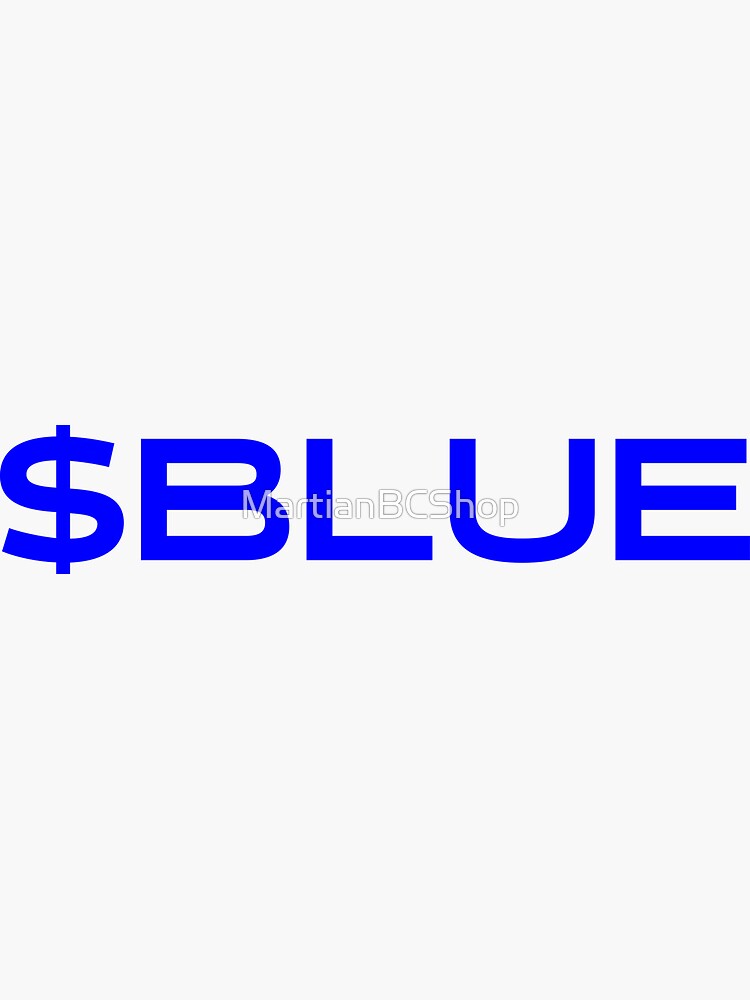 "Blue Origin Stock Code Blue Variant" Sticker for Sale by