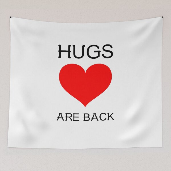 Item preview, Hugs Are Back Big Red Heart designed and sold by HppyStrngHelthy.