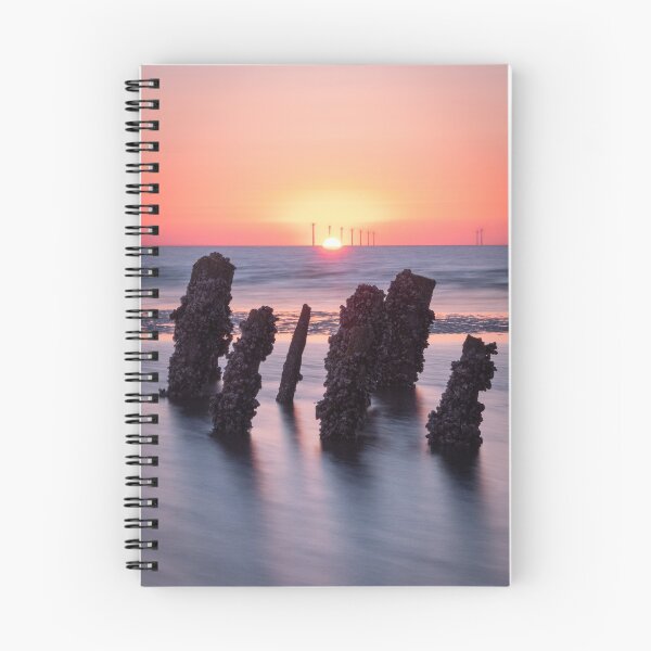 Item preview, Sunset Pillars at the Hoylake Shipwreck designed and sold by neonlightphoto.