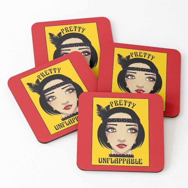 Item preview, Pretty Unflappable | Vintage Fashion | Flapper Girl (Golden Yellow) designed and sold by RLYGR8.