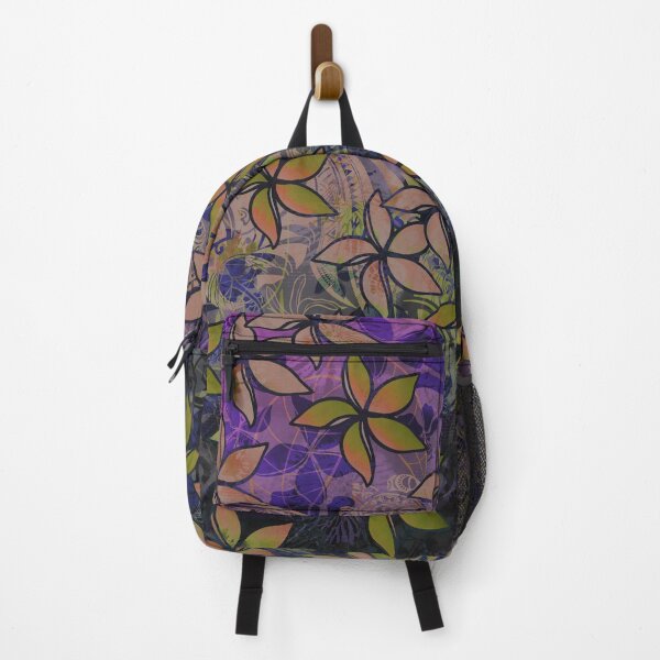 Item preview, Midnight Ink Hawaiian Tribal Plumeria Print designed and sold by sunnthreads.