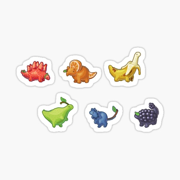 Dino aux fruits Sticker