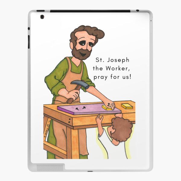 St. Joseph the Worker, pray for us! iPad Skin