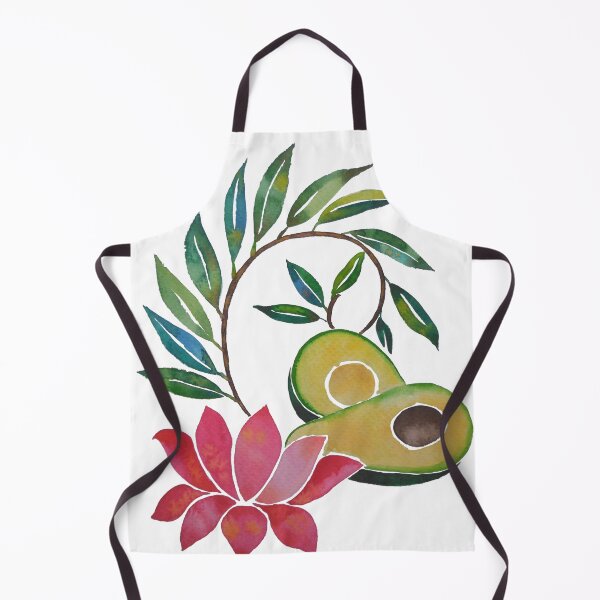 Artikelvorschau, Avocado und Lotus - Moderne Aquarellmalerei entworfen und verkauft von M-Pradeepa.