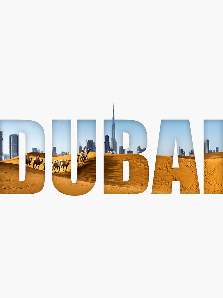 "Dubai Design" Sticker for Sale by beyondthetext Redbubble