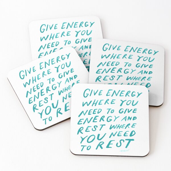 Item preview, Give energy where you need to give energy and rest where you need to rest - original quote by Morgan Harper Nichols designed and sold by morgansgoods.