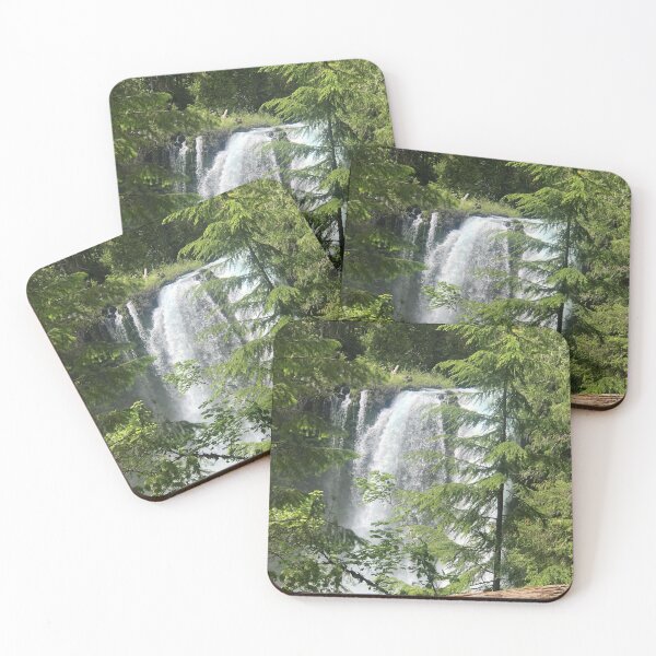 Item preview, Waterfall past log rail designed and sold by JakeBladorn.