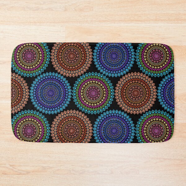 Item preview, Aboriginal Art Aborigine Australian Indigenous aboriginal Flag autochthon Bigambul Dots Circle blue orange Day Gift For Mother dotart Sister Painting Mom Mosaic designed and sold by MeryemSpace.