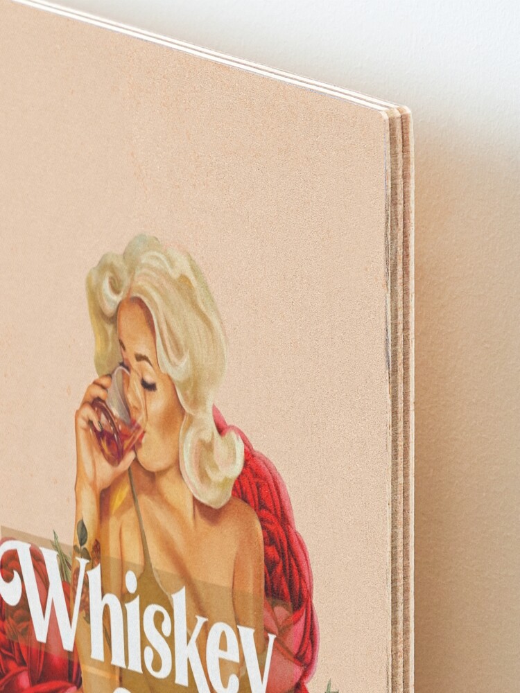 Whiskey For Breakfast Sexy Retro Platinum Blonde Pinup Girl