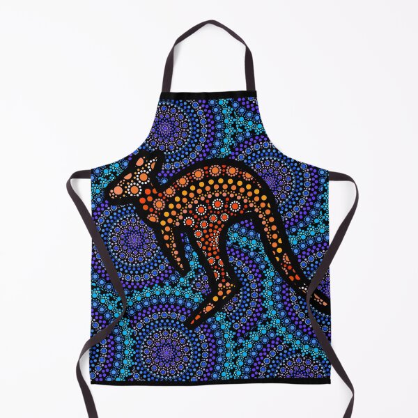 Item preview, Aboriginal Art Aborigine Australian Indigenous Aboriginal Flag Aboriginal Bigambul Dots Orange Circle Blue Kangaroo Day Gift For Mother dotart Sister Painting Mom Mosaic designed and sold by MeryemSpace.