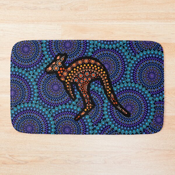 Item preview, Aboriginal Art Aborigine Australian Indigenous Aboriginal Flag Aboriginal Bigambul Dots Orange Circle Blue Kangaroo Day Gift For Mother dotart Sister Painting Mom Mosaic designed and sold by MeryemSpace.