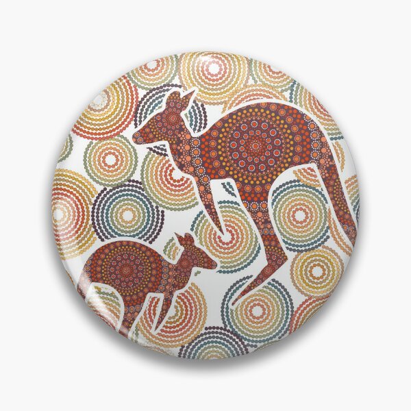 Item preview, Aboriginal Art Aborigine Australian Indigenous aboriginal Flag autochthon Bigambul Dots Circle Autumn blue orange Kangaroo Day Gift For Mother dotart Sister Painting Mom Mosaic designed and sold by MeryemSpace.