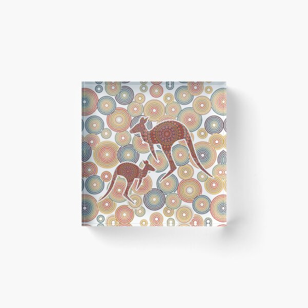 Item preview, Aboriginal Art Aborigine Australian Indigenous aboriginal Flag autochthon Bigambul Dots Circle Autumn blue orange Kangaroo Day Gift For Mother dotart Sister Painting Mom Mosaic designed and sold by MeryemSpace.