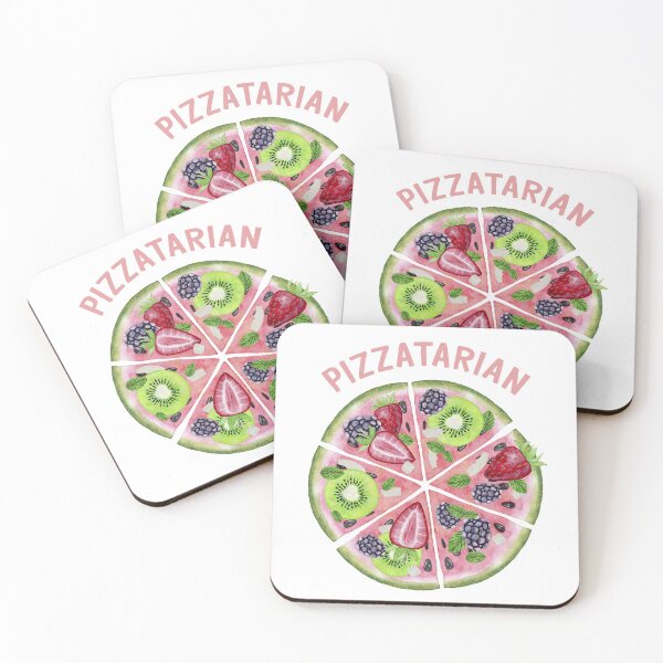 Item preview, Pizzatarian,fruit pizza,kiwi,watermelon,strawberry,blackcurrant watercolour summer design designed and sold by MiloHarris.